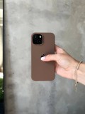 Чохол Silicone case з відкритою камерою на iPhone 13 Mini Chocolate (43)