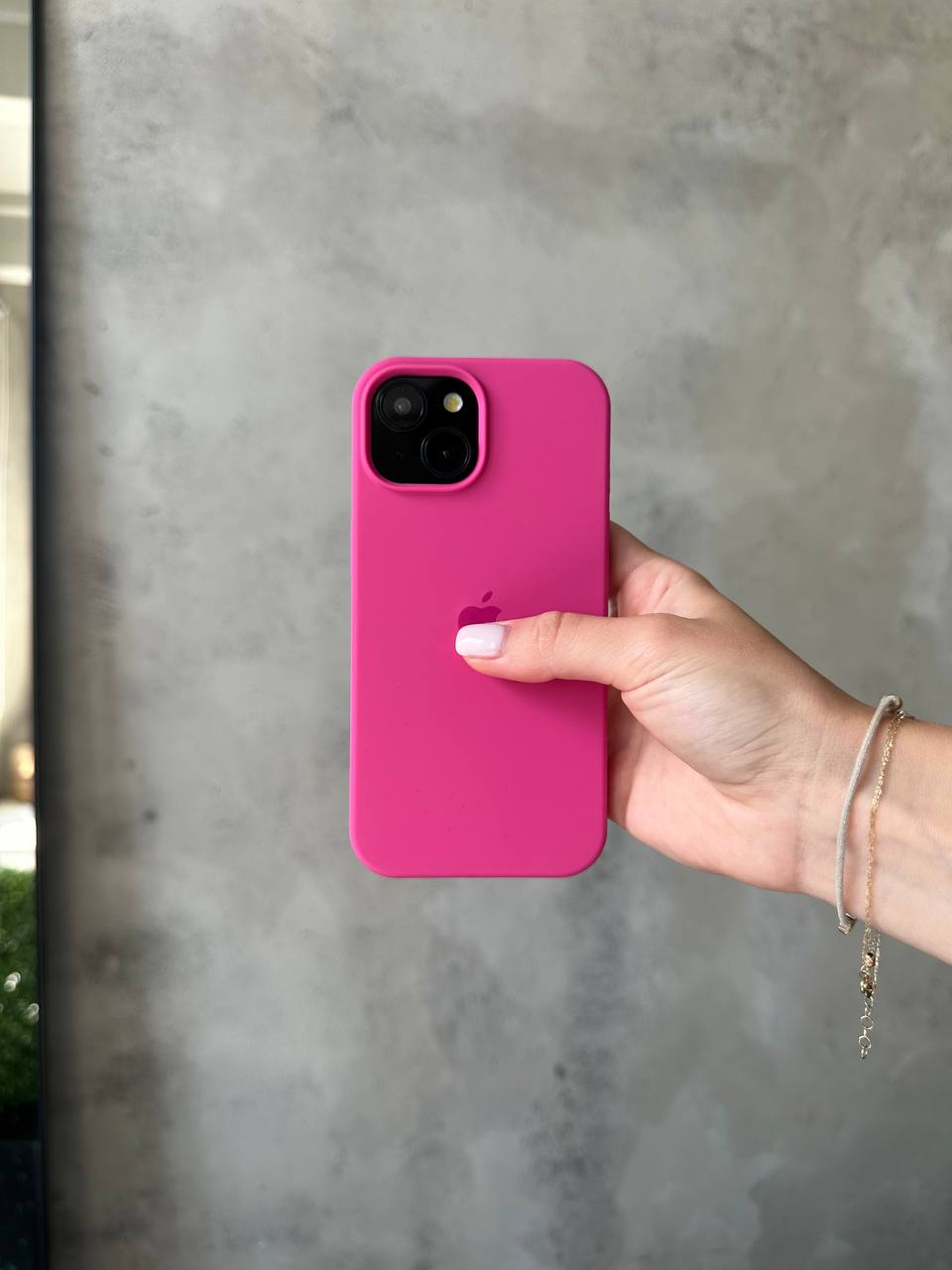 Чехол Silicone case с открытой камерой на iPhone 13 Mini Dragon Fruit (13)