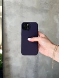 Чохол Silicone case з відкритою камерою на iPhone 13 Mini Elderberry (32)