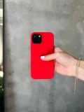 Чохол Silicone case з відкритою камерою на iPhone 13 Mini Red (04)
