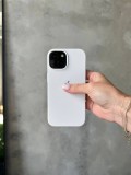 Чохол Silicone case з відкритою камерою на iPhone 13 Mini White (03)