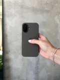 Чохол Silicone case з відкритою камерою на iPhone 16 Cocoa (22)