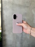 Чохол Silicone case з відкритою камерою на iPhone 16 Lavander (08)