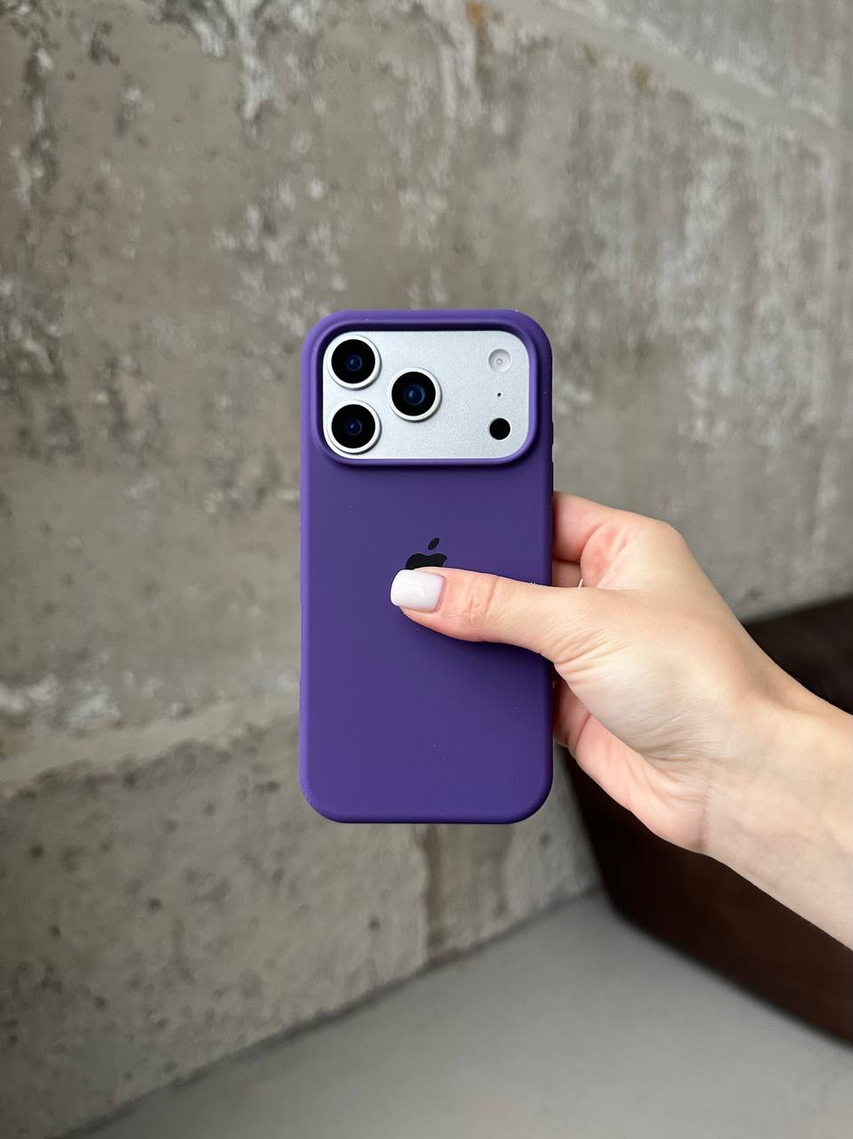 Чохол Silicone case з відкритою камерою на iPhone 17 Pro Amethyst (21)
