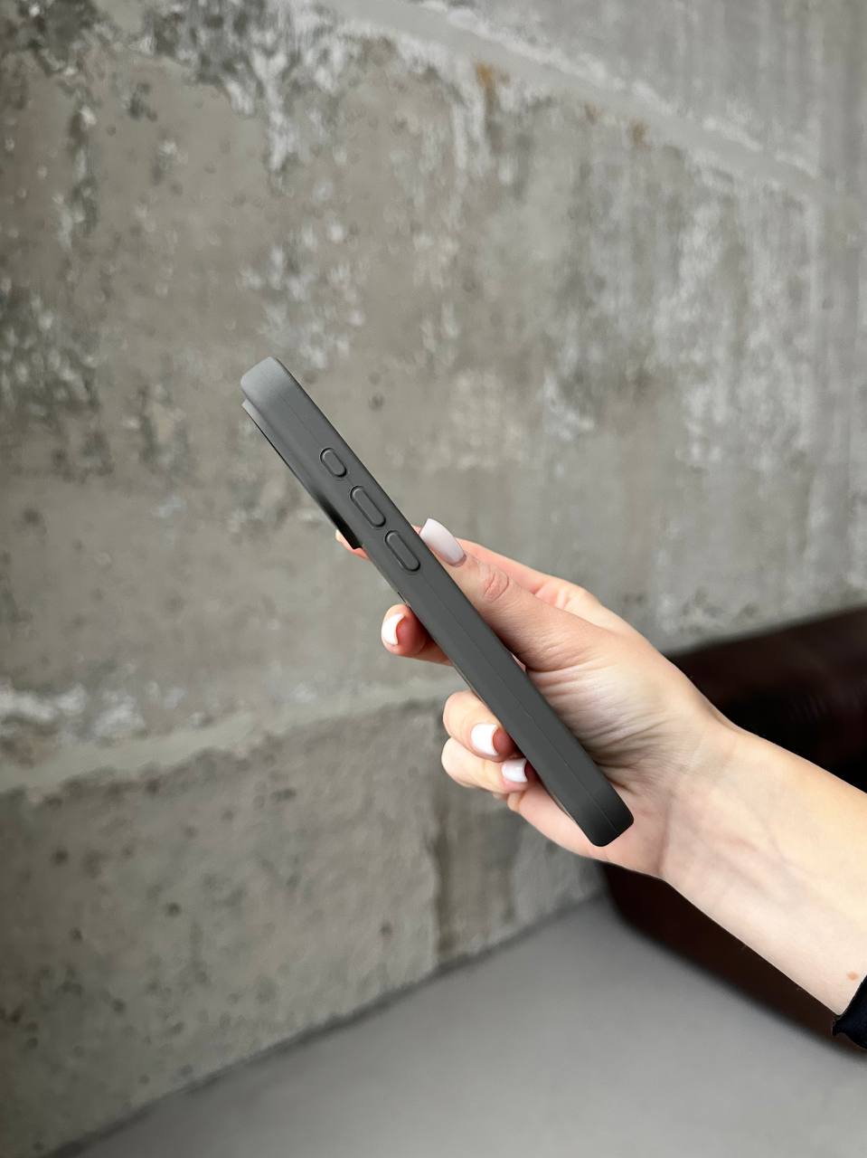 Чохол Silicone case з відкритою камерою на iPhone 17 Pro Max Cocoa (22)