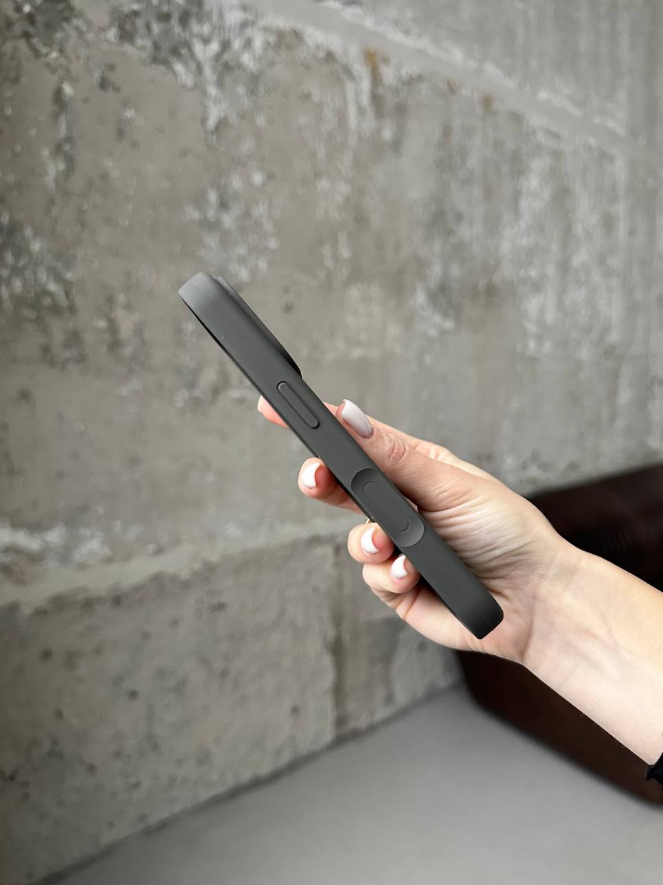 Чохол Silicone case з відкритою камерою на iPhone 17 Pro Max Cocoa (22)