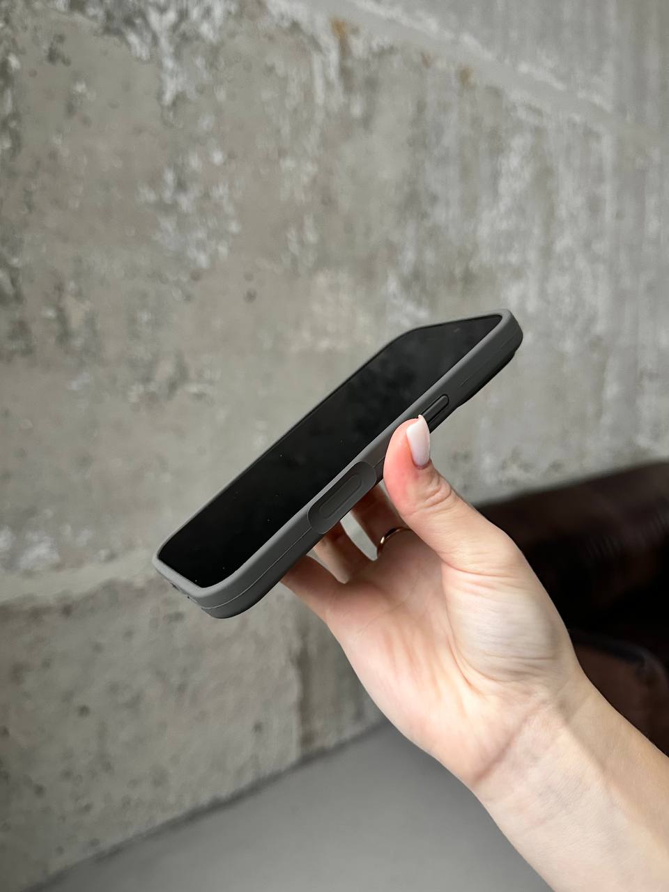 Чохол Silicone case з відкритою камерою на iPhone 17 Pro Max Cocoa (22)
