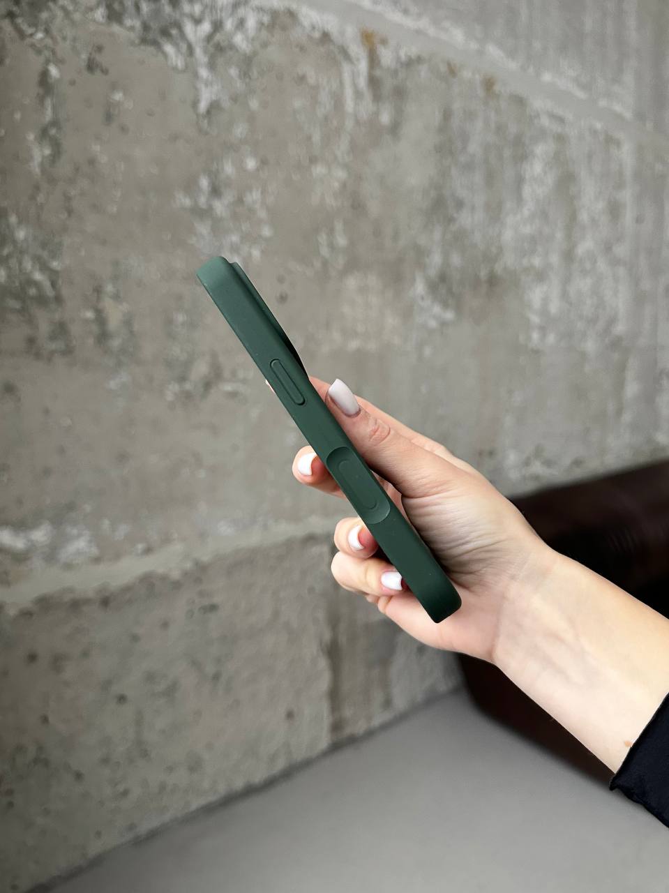 Чохол Silicone case з відкритою камерою на iPhone 17 Pro Max Cyprus Green (28)