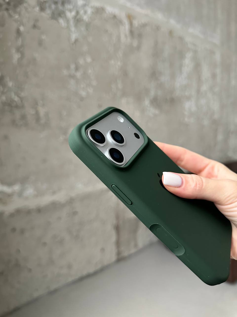Чохол Silicone case з відкритою камерою на iPhone 17 Pro Max Cyprus Green (28)