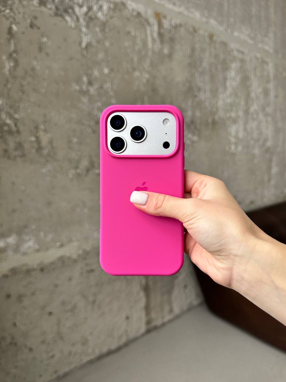 Чохол Silicone case з відкритою камерою на iPhone 17 Pro Dragon Fruit (13)