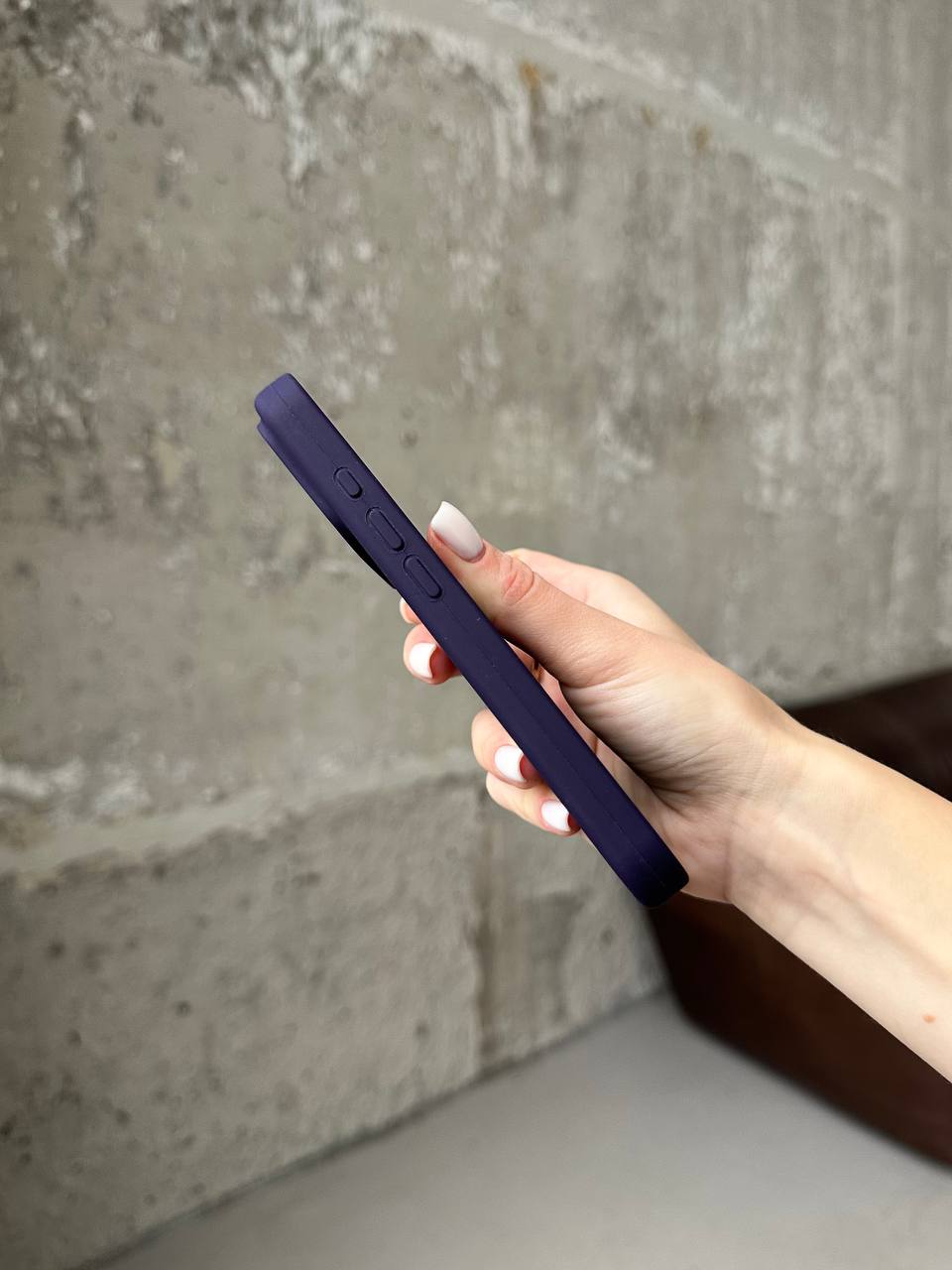 Чохол Silicone case з відкритою камерою на iPhone 17 Pro Max Elderberry (32)