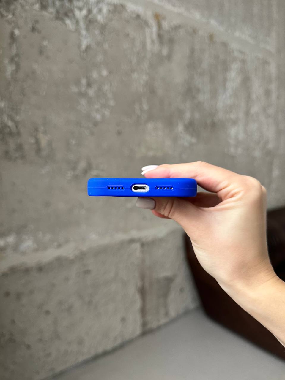 Чохол Silicone case з відкритою камерою на iPhone 17 Pro Max Electric Blue (29)
