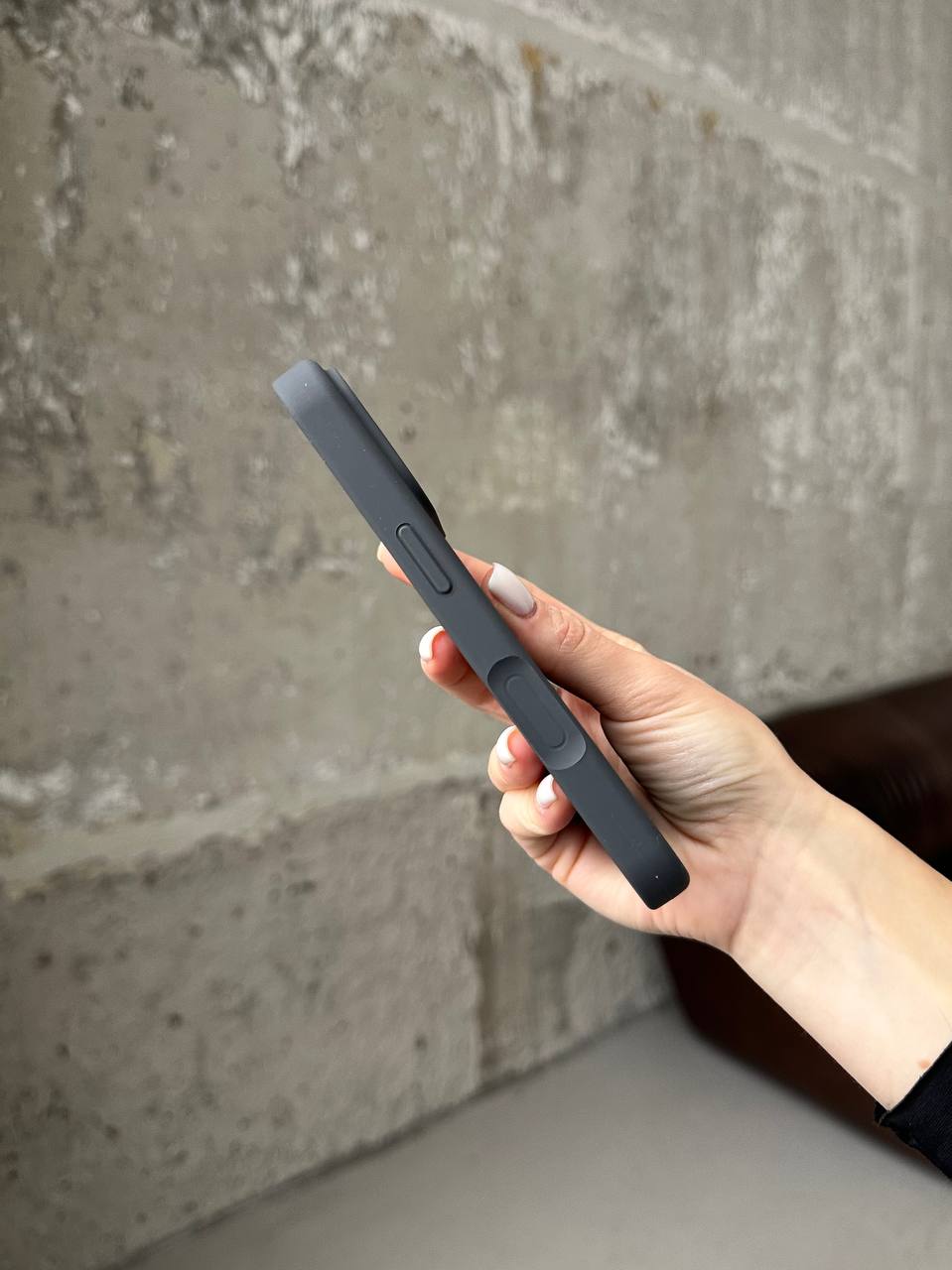 Чохол Silicone case з відкритою камерою на iPhone 17 Pro Max Graphite (24)