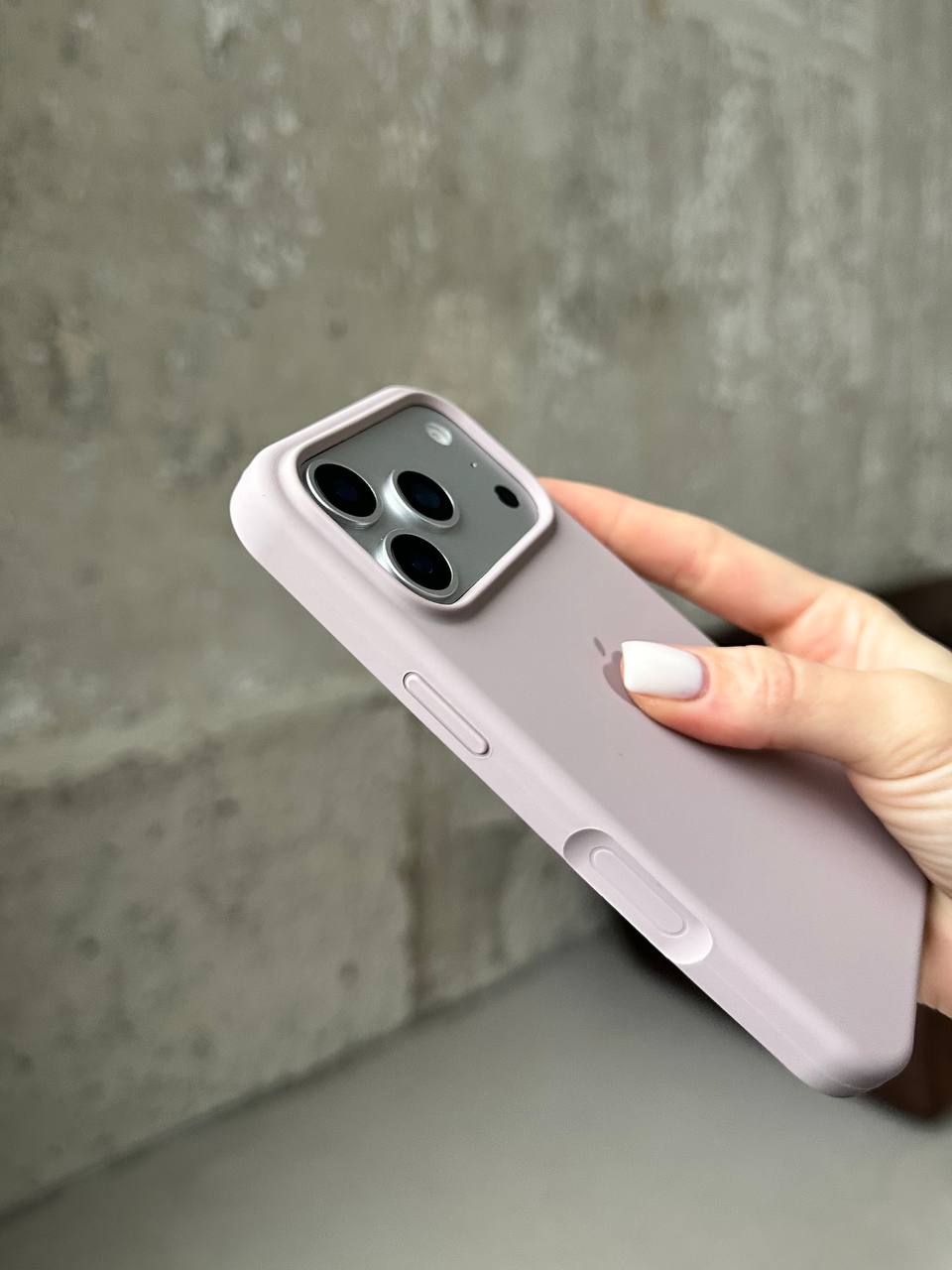 Чохол Silicone case з відкритою камерою на iPhone 17 Pro Max Lavander (08)