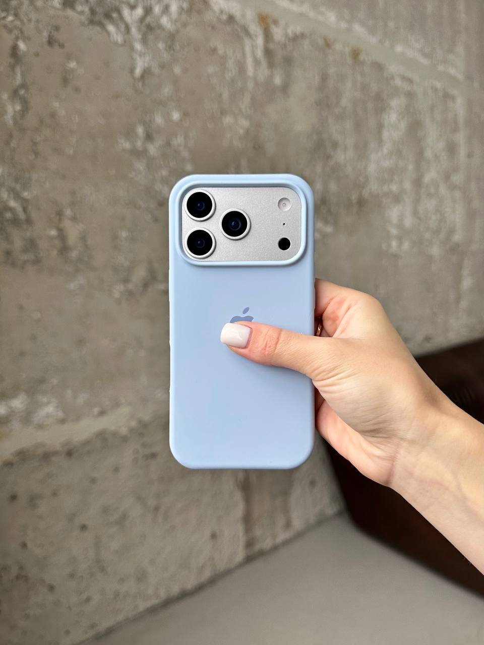Чохол Silicone case з відкритою камерою на iPhone 17 Pro Lilac (05)