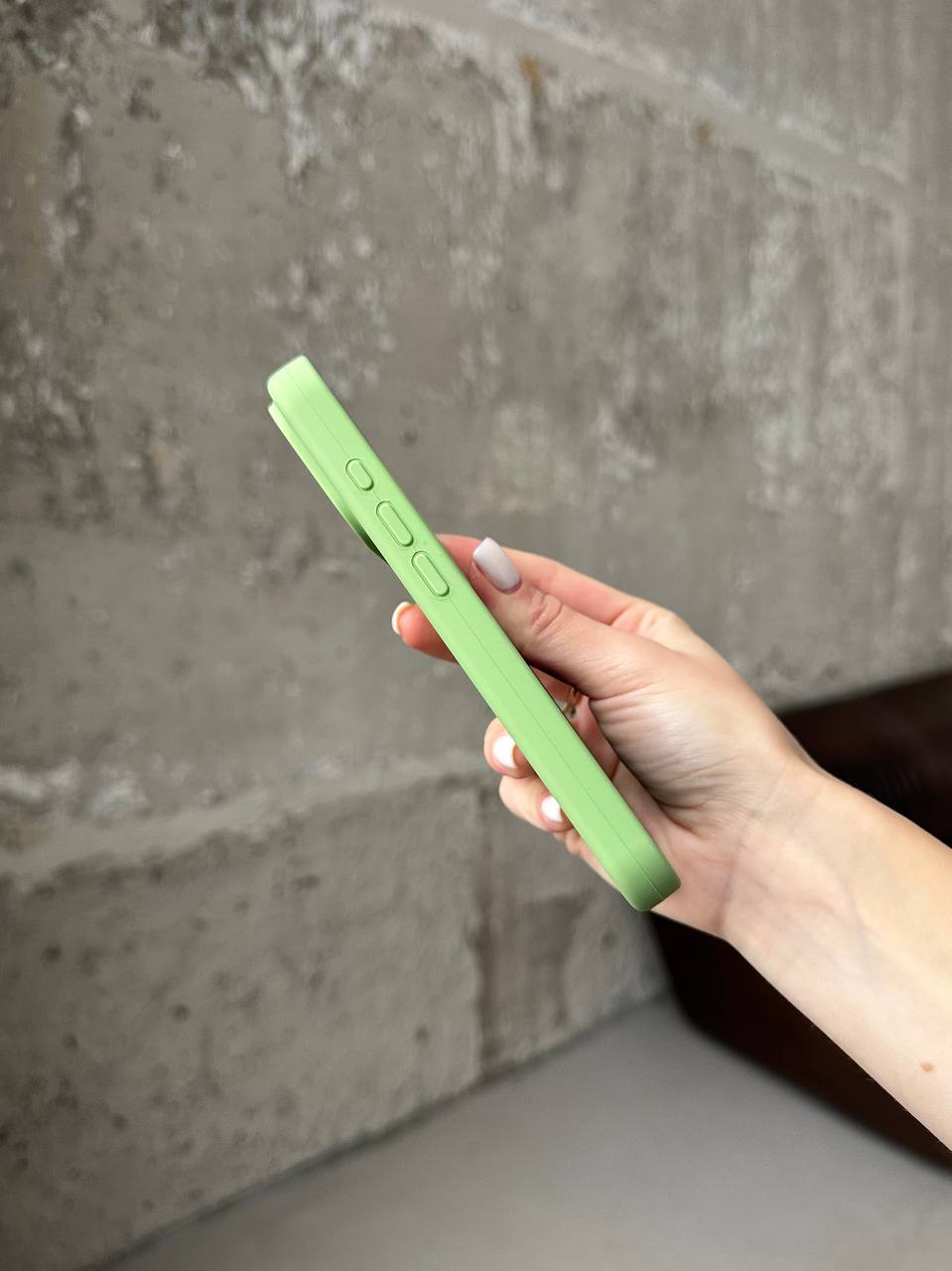 Чохол Silicone case з відкритою камерою на iPhone 17 Pro Max Mint Gum (39)