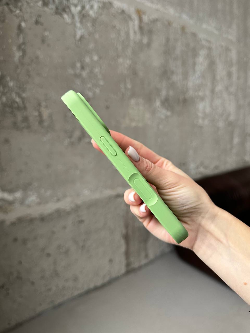 Чохол Silicone case з відкритою камерою на iPhone 17 Pro Max Mint Gum (39)