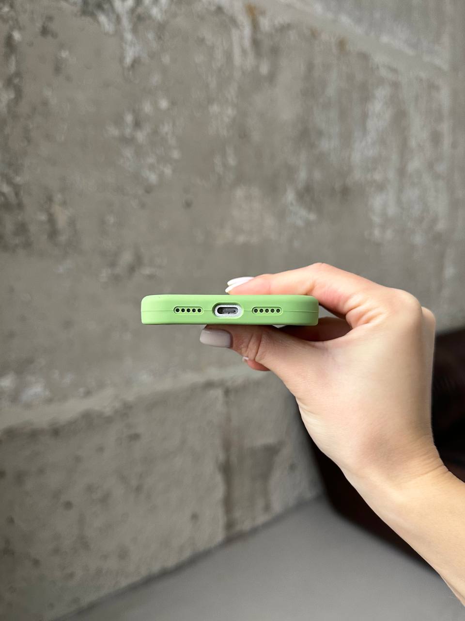 Чохол Silicone case з відкритою камерою на iPhone 17 Pro Max Mint Gum (39)
