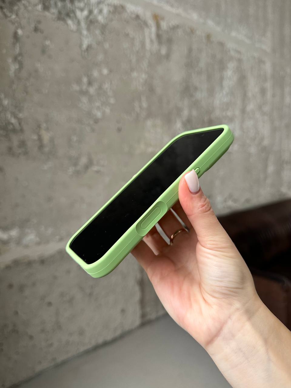 Чохол Silicone case з відкритою камерою на iPhone 17 Pro Max Mint Gum (39)