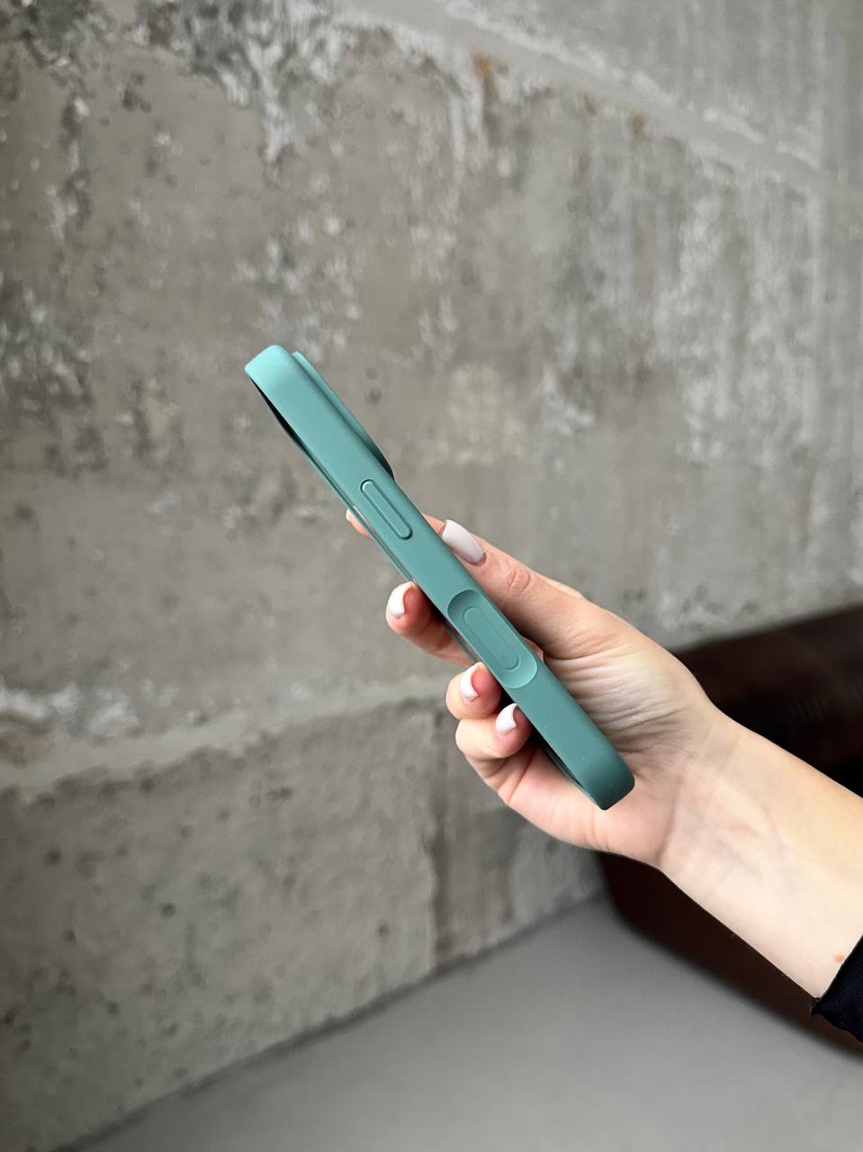 Чохол Silicone case з відкритою камерою на iPhone 17 Pro Max Pine Green (36)