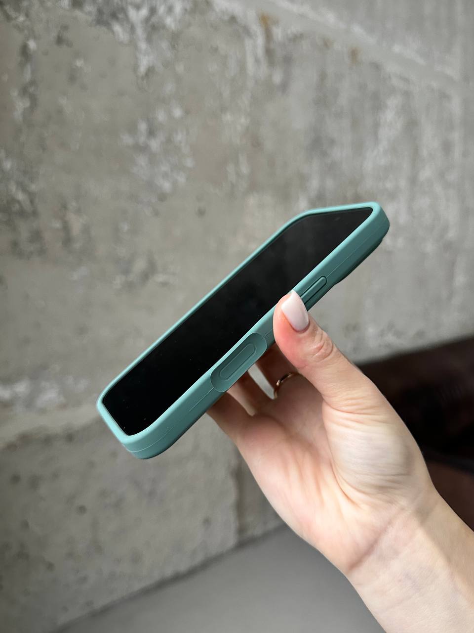 Чохол Silicone case з відкритою камерою на iPhone 17 Pro Max Pine Green (36)