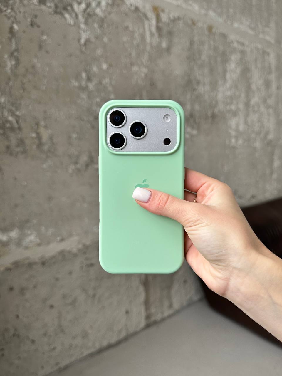 Чохол Silicone case з відкритою камерою на iPhone 17 Pro Pistachio (42)
