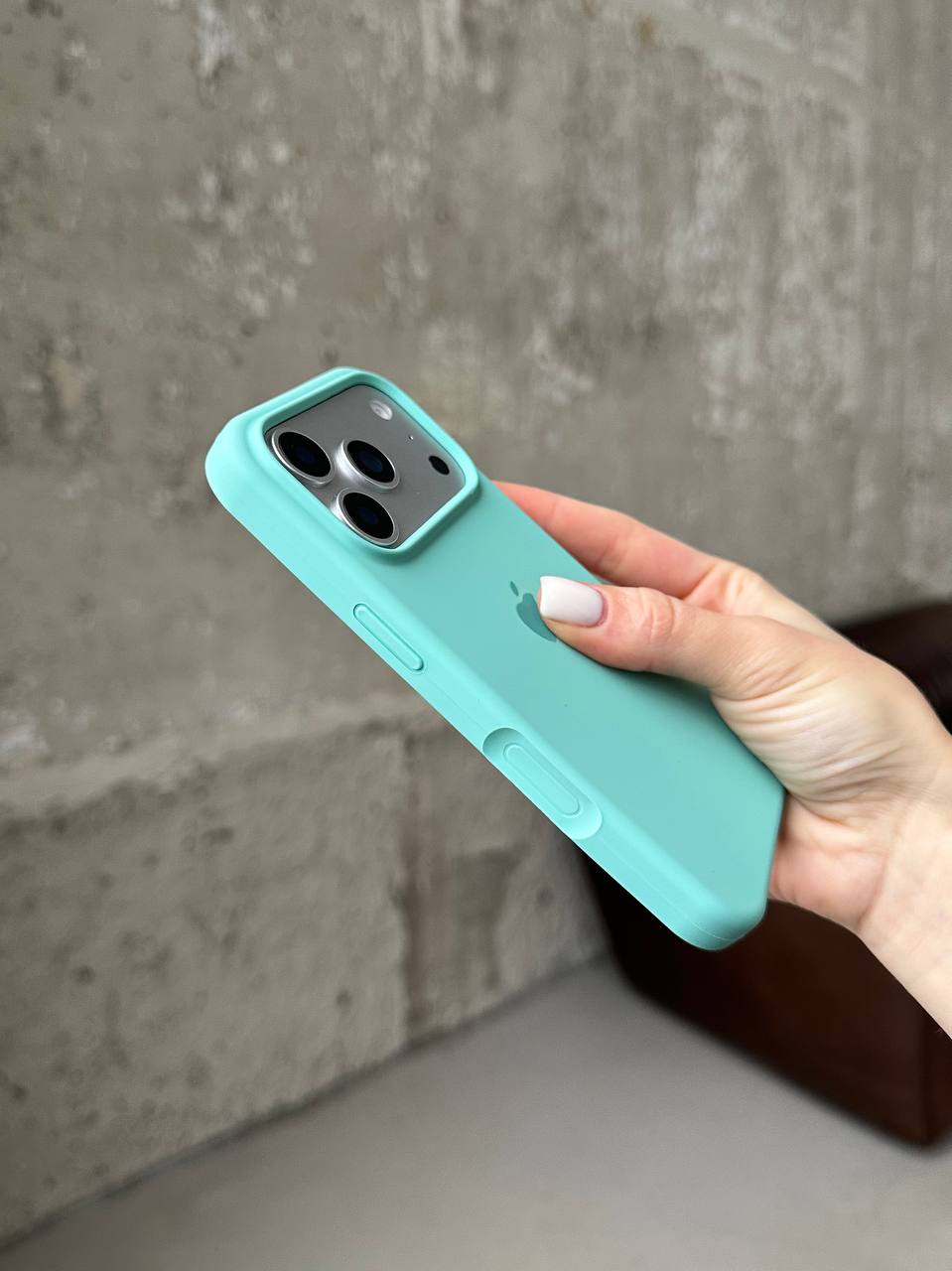 Чохол Silicone case з відкритою камерою на iPhone 17 Pro Max Sea Blue (10)