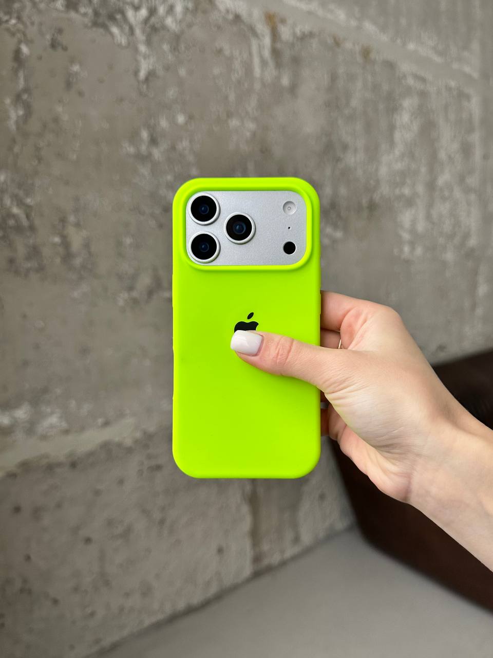 Чохол Silicone case з відкритою камерою на iPhone 17 Pro Shiny Green (34)
