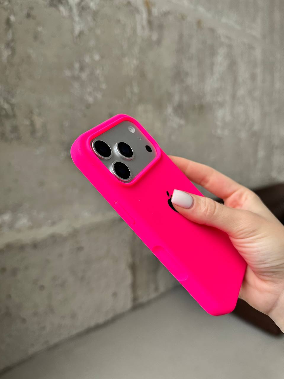 Чохол Silicone case з відкритою камерою на iPhone 17 Pro Max Shiny Pink (35)