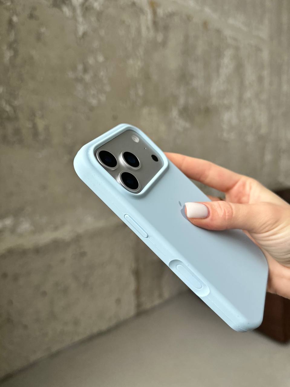 Чохол Silicone case з відкритою камерою на iPhone 17 Pro Max Sky Blue (33)