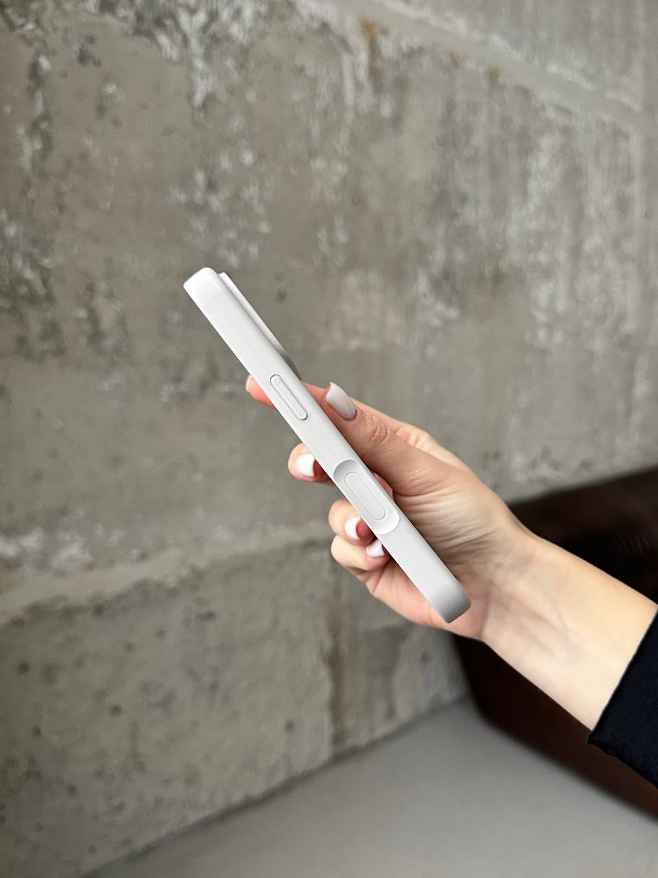 Чохол Silicone case з відкритою камерою на iPhone 17 Pro Max Stone (15)