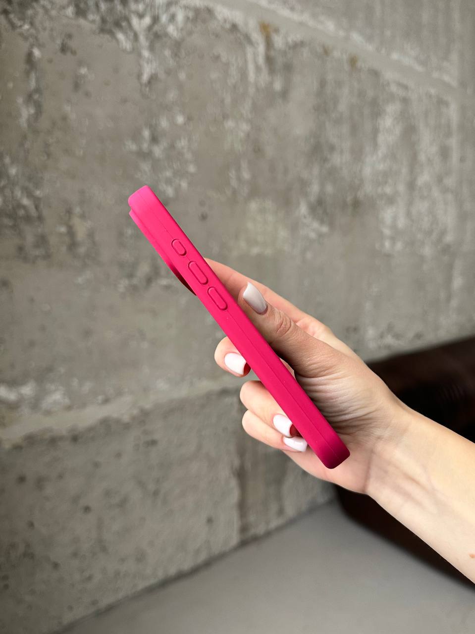 Чохол Silicone case з відкритою камерою на iPhone 17 Pro Max Wine Red (02)