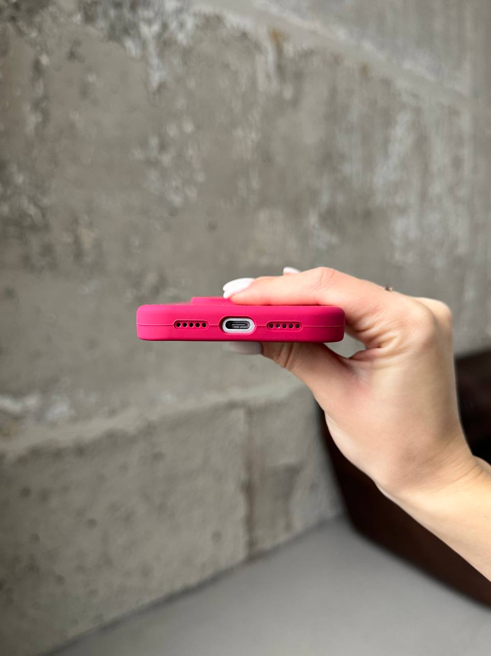 Чохол Silicone case з відкритою камерою на iPhone 17 Pro Max Wine Red (02)