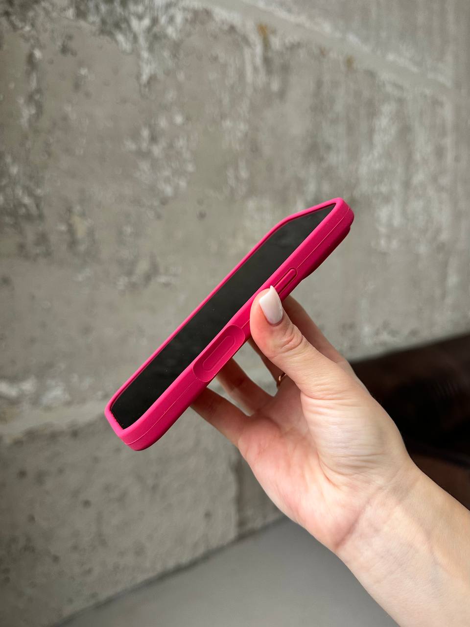 Чохол Silicone case з відкритою камерою на iPhone 17 Pro Max Wine Red (02)