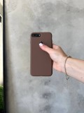 Чохол Silicone case з відкритою камерою на iPhone 7+/8+ Chocolate (43)