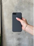 Чохол Silicone case з відкритою камерою на iPhone 7+/8+ Cocoa (22)