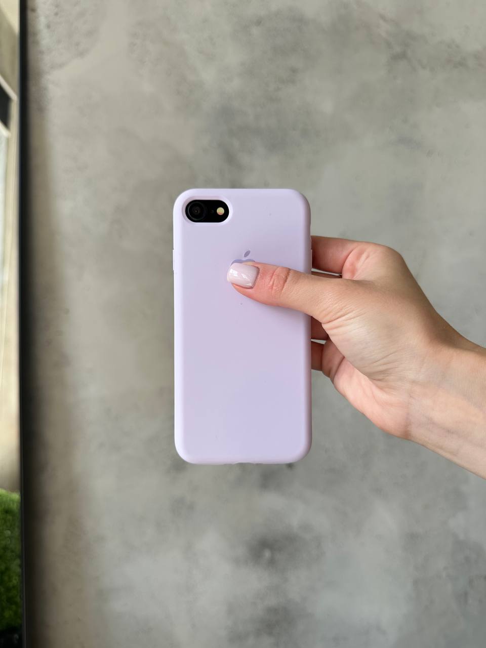 Чехол Silicone case с открытой камерой на iPhone 7 / 8 Lilac Purple (25)