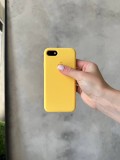 Чохол Silicone case з відкритою камерою на iPhone 7/8 Yellow (38)