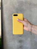 Чохол Silicone case з відкритою камерою на iPhone 7+/8+ Yellow (38)