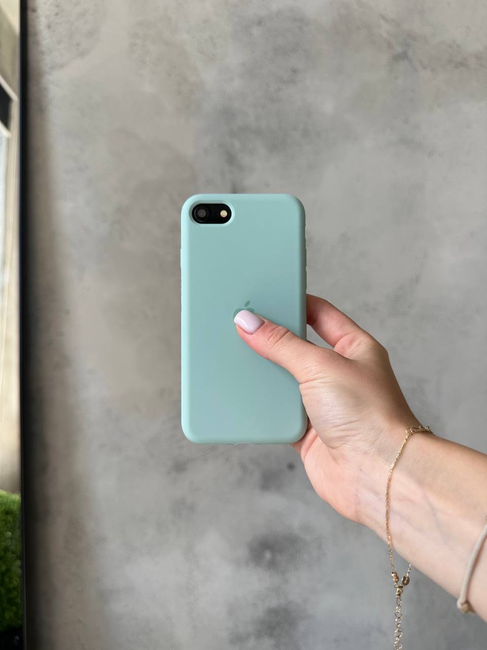 Чохол Silicone case з відкритою камерою на iPhone SE 2020 / 2022 Turquoise (31)