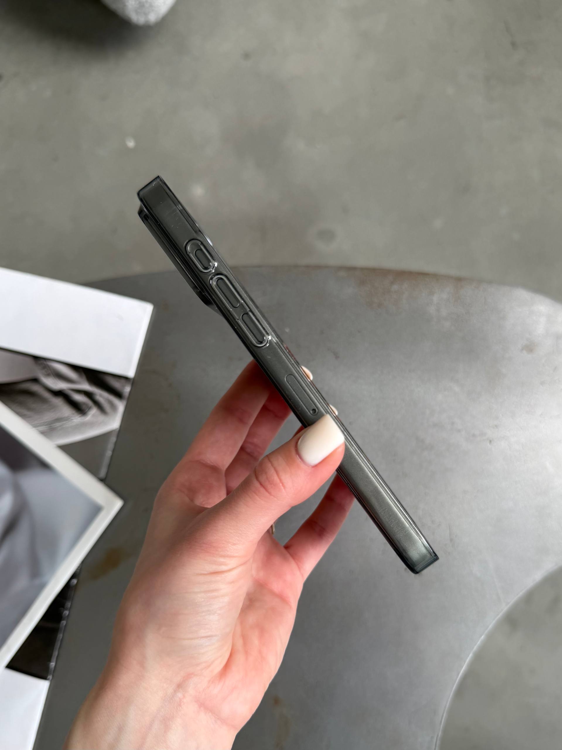 Чехол прозрачный Crystal case с Magsafe на iPhone 17 Pro Black