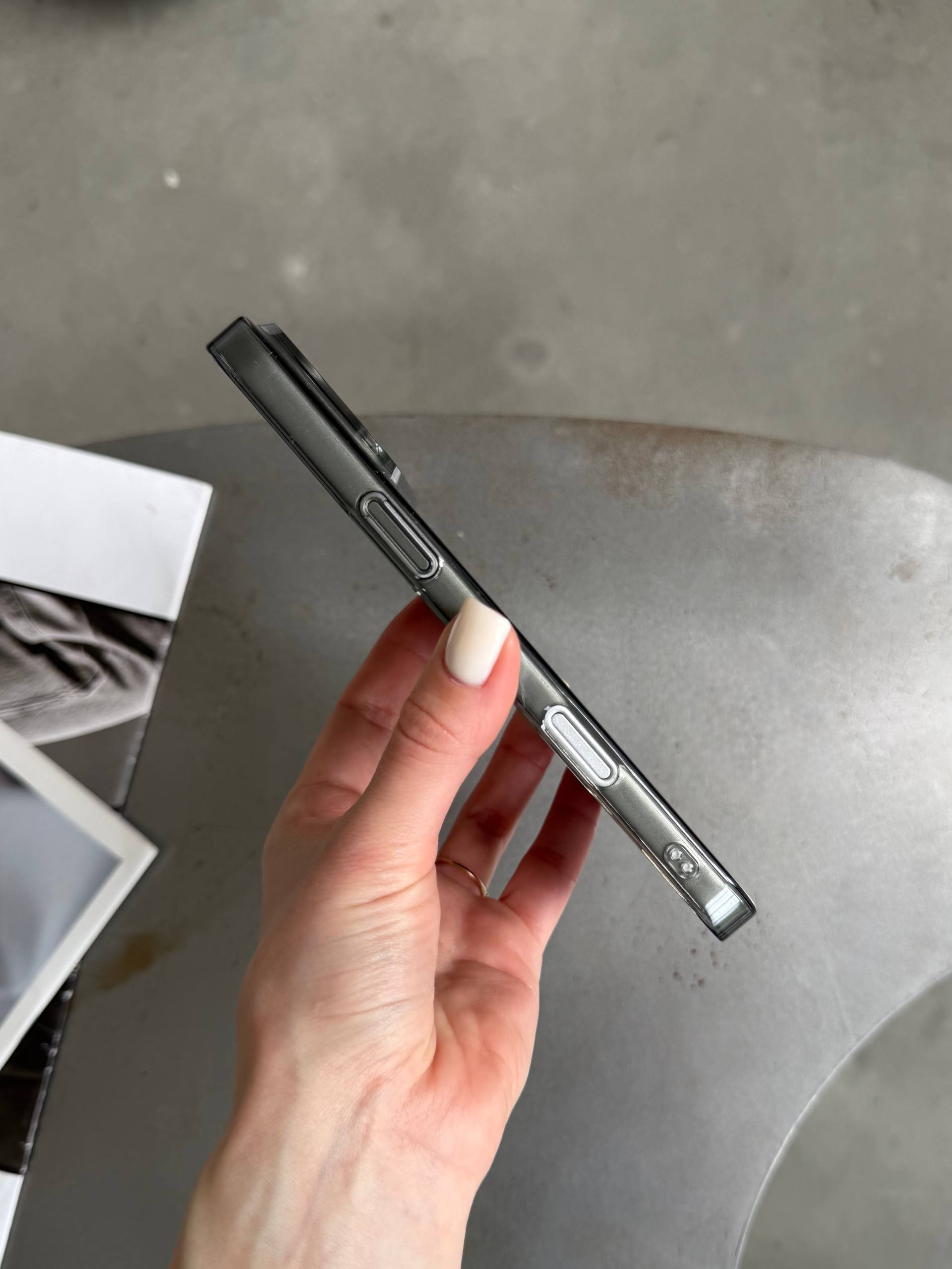 Чехол прозрачный Crystal case с Magsafe на iPhone 17 Pro Black