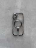 Чехол цветной Shining case с Magsafe на iPhone 17 Black