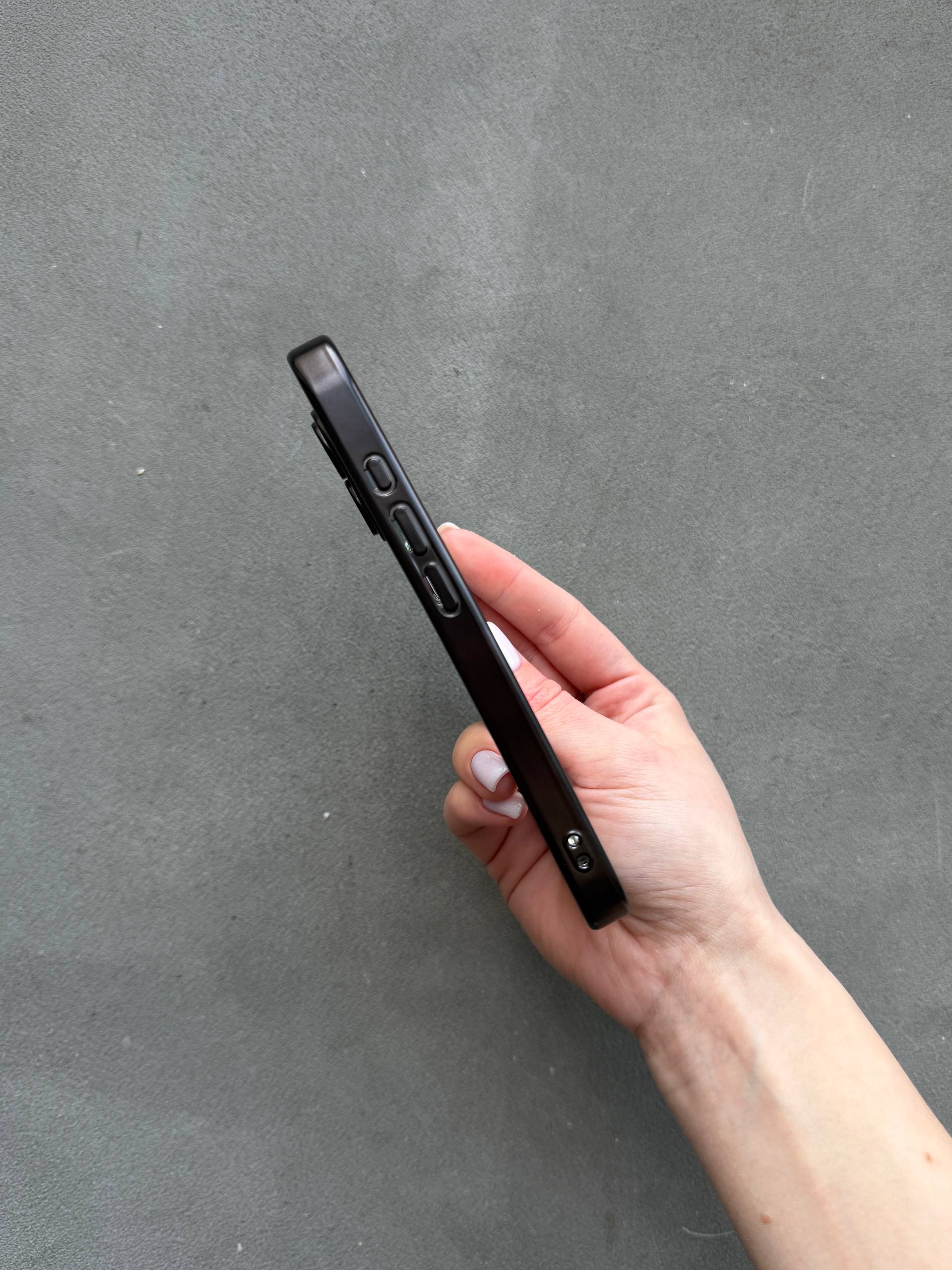 Чохол кольоровий Shining case з Magsafe на iPhone 17 Black