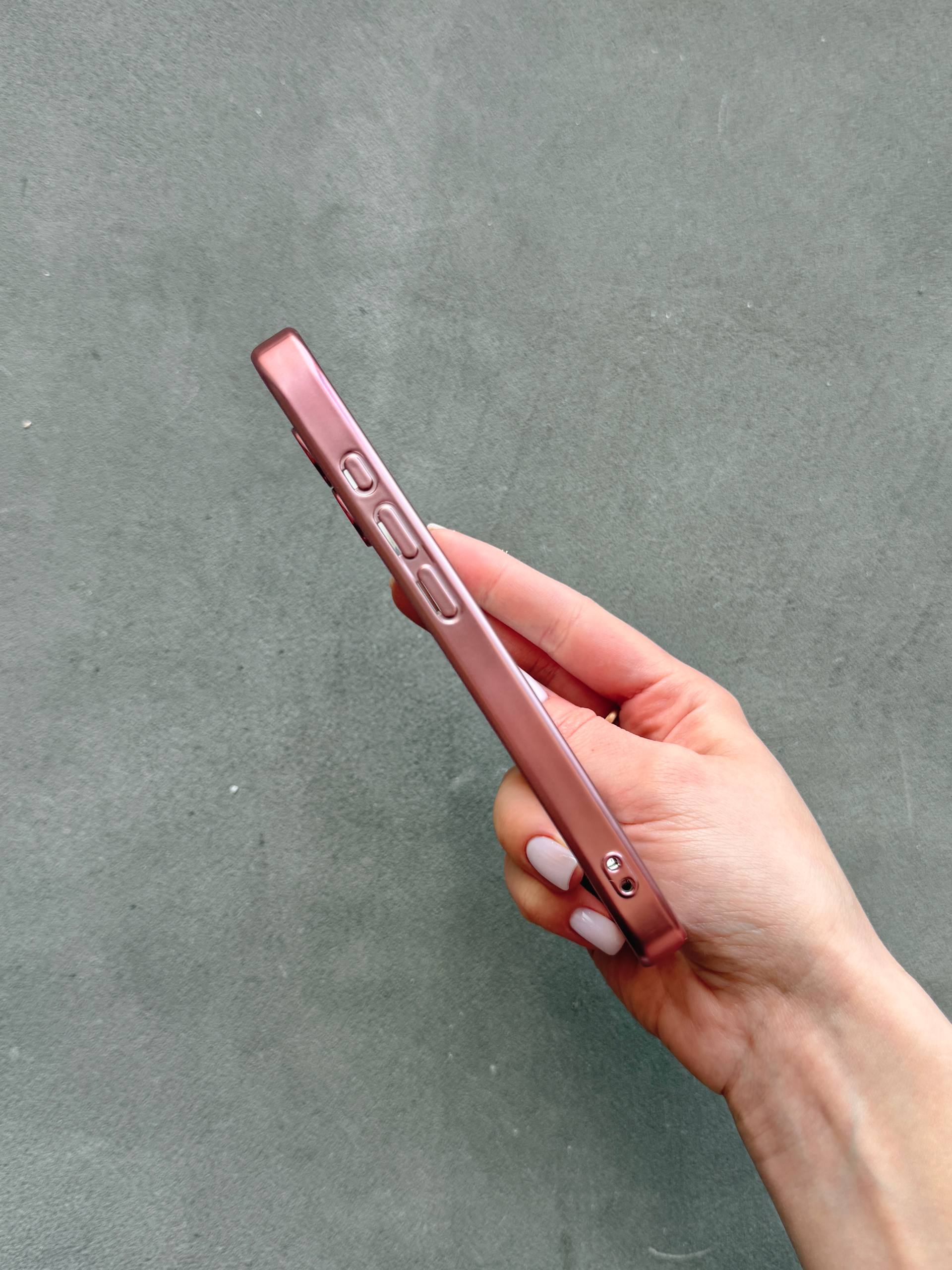 Чохол кольоровий Shining case з Magsafe на iPhone 17 Pink