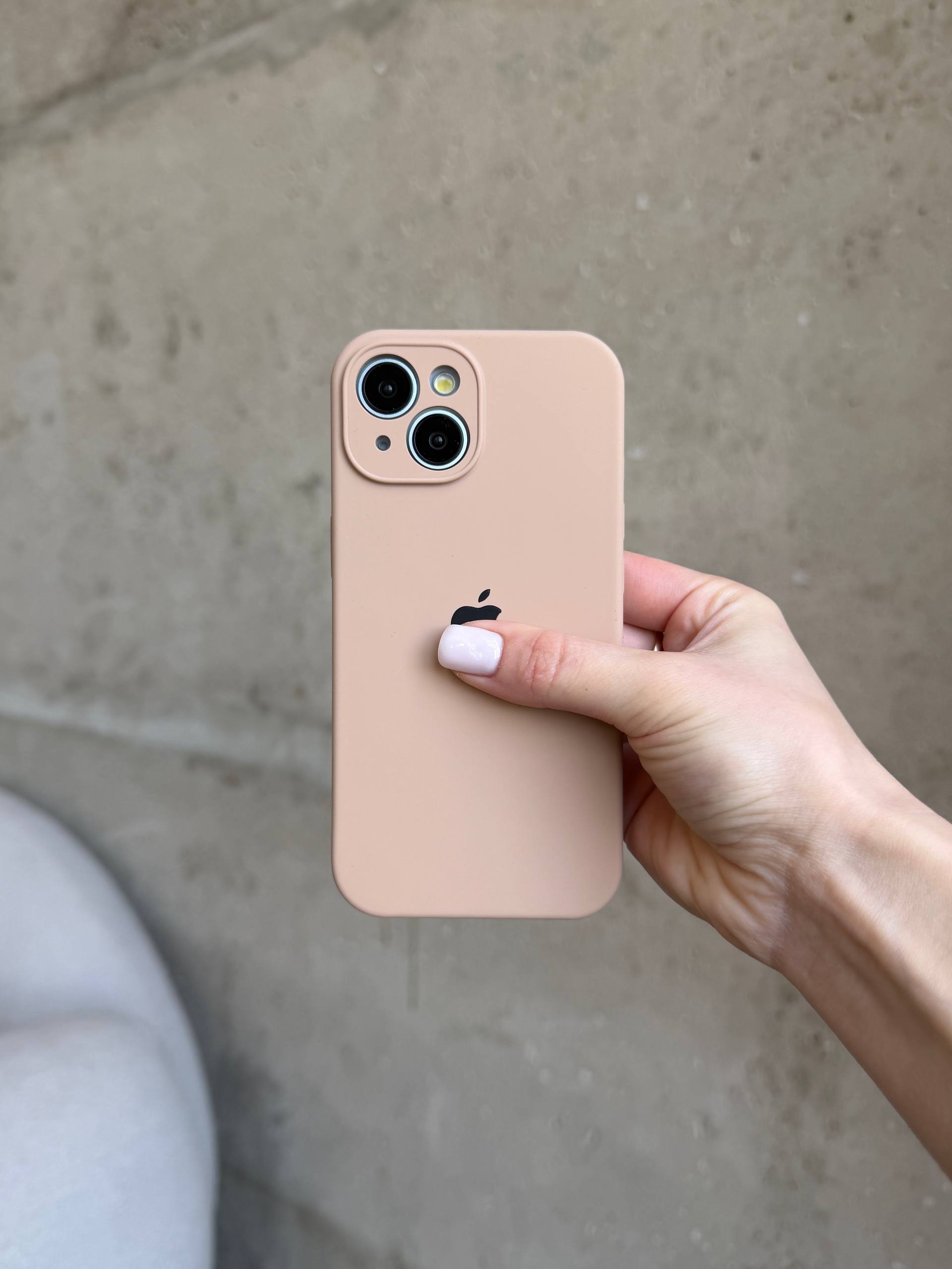 Чохол Silicone case із закритою камерою на iPhone 13 Desert #62