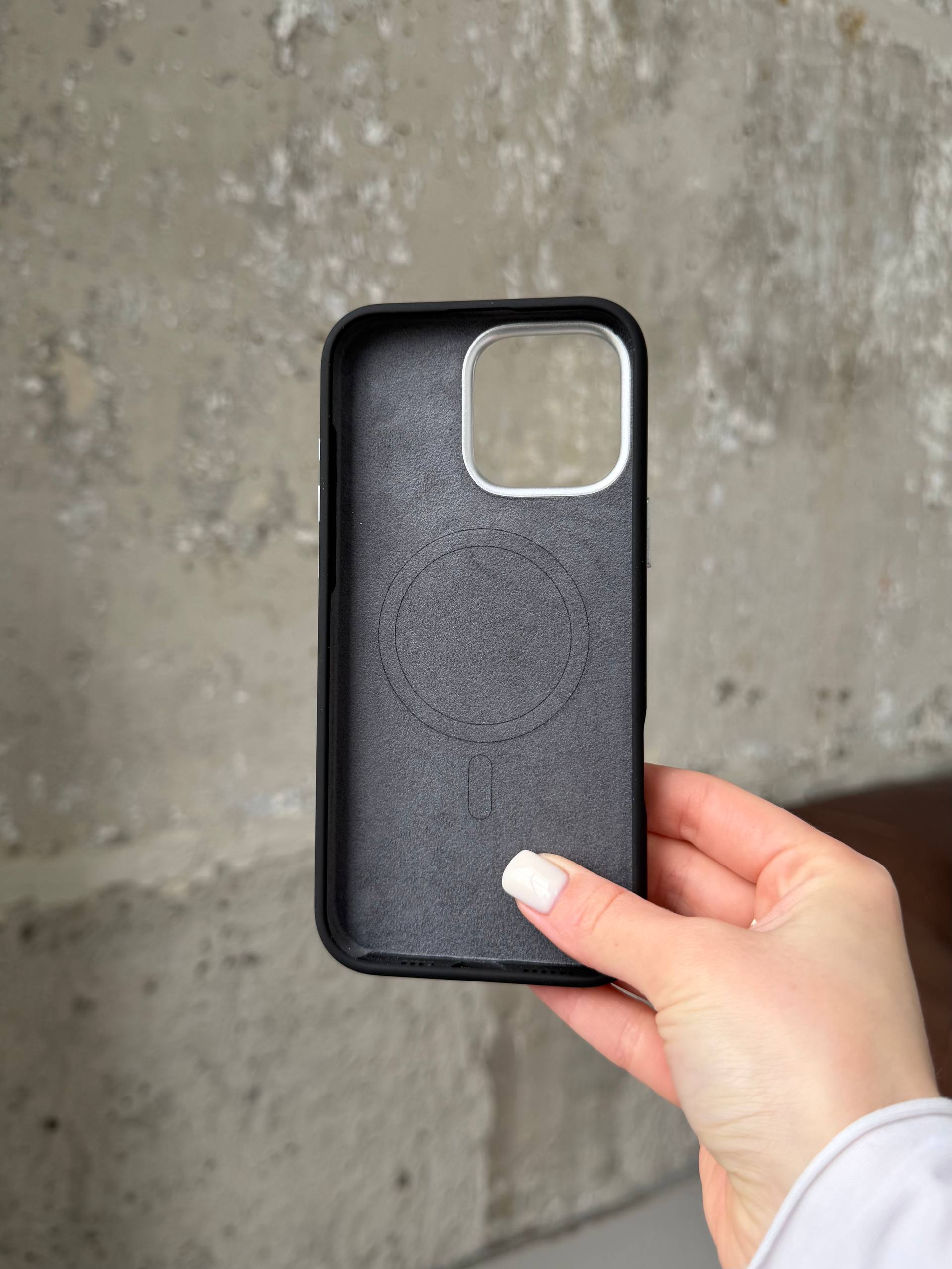 Чохол Flower Silicone Case з Magsafe на iPhone 15 Pro Max Black (04)