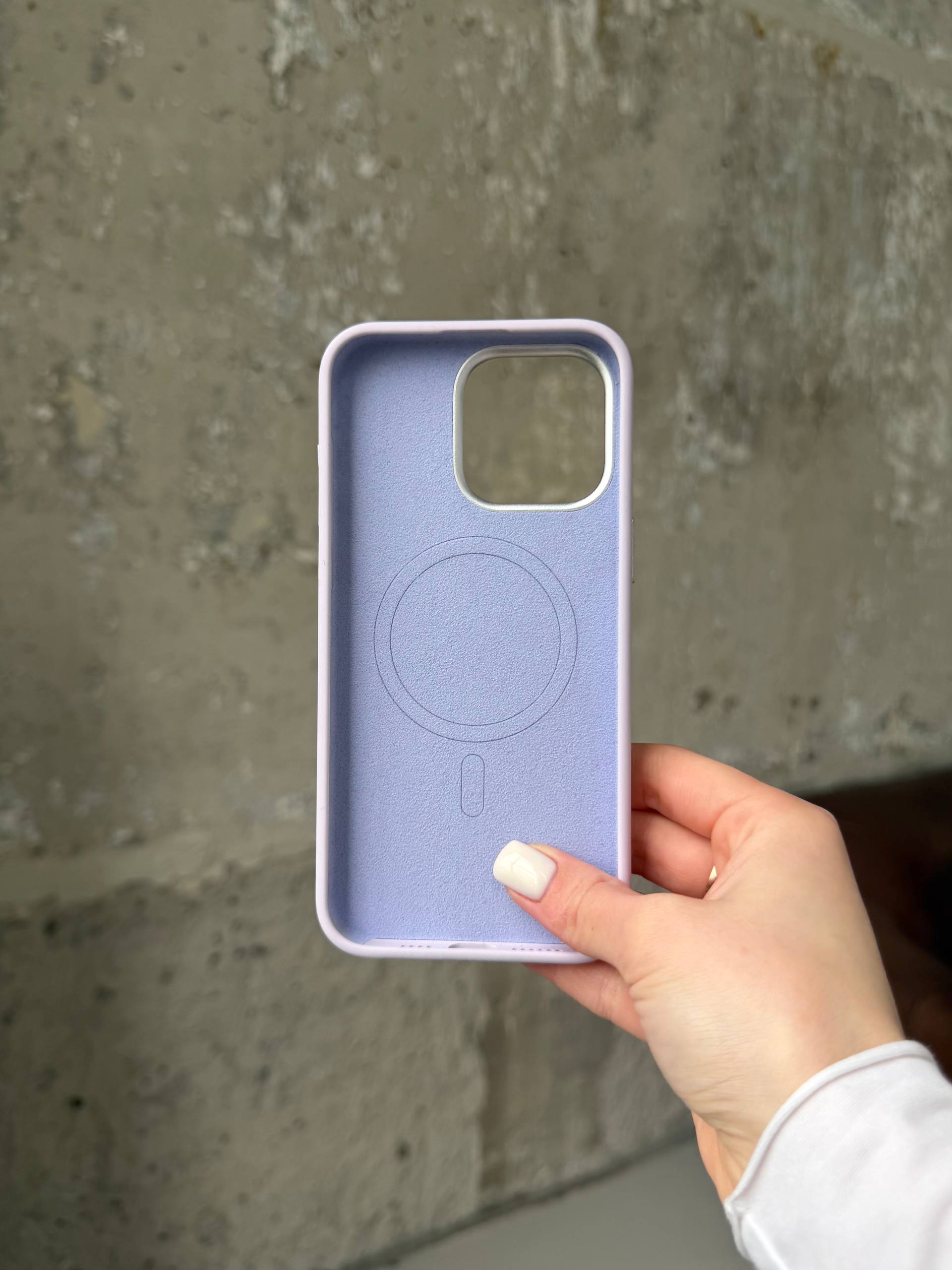 Чохол Flower Silicone Case з Magsafe на iPhone 16 Pro Light Purple (07)