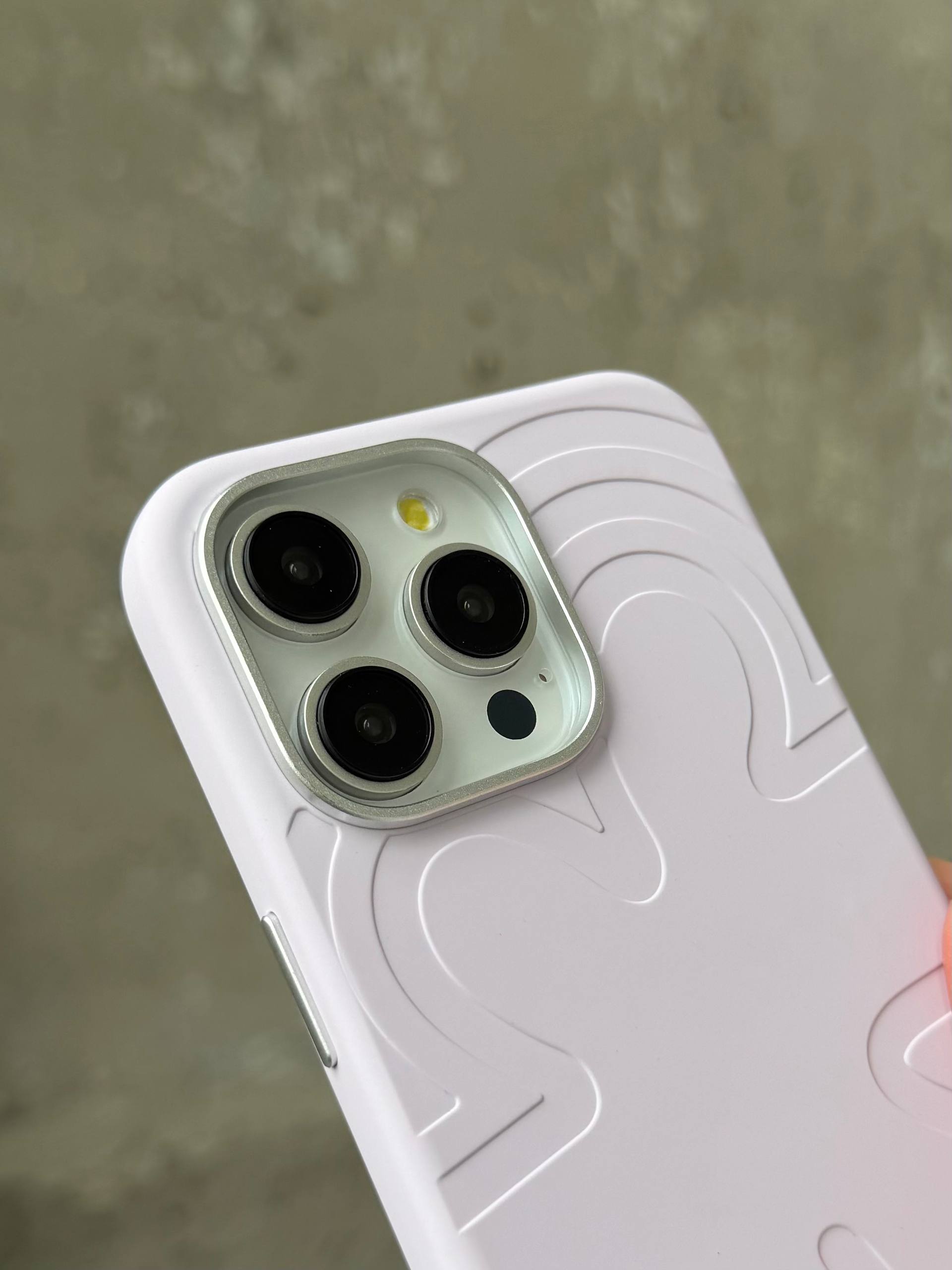 Чохол Flower Silicone Case з Magsafe на iPhone 16 Pro Light Purple (07)