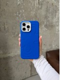 Чохол Flower Silicone Case з Magsafe на iPhone 16 Pro Electric Blue (03)